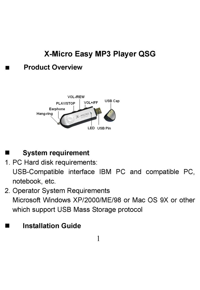 X-Micro XMP3D-64 User manual