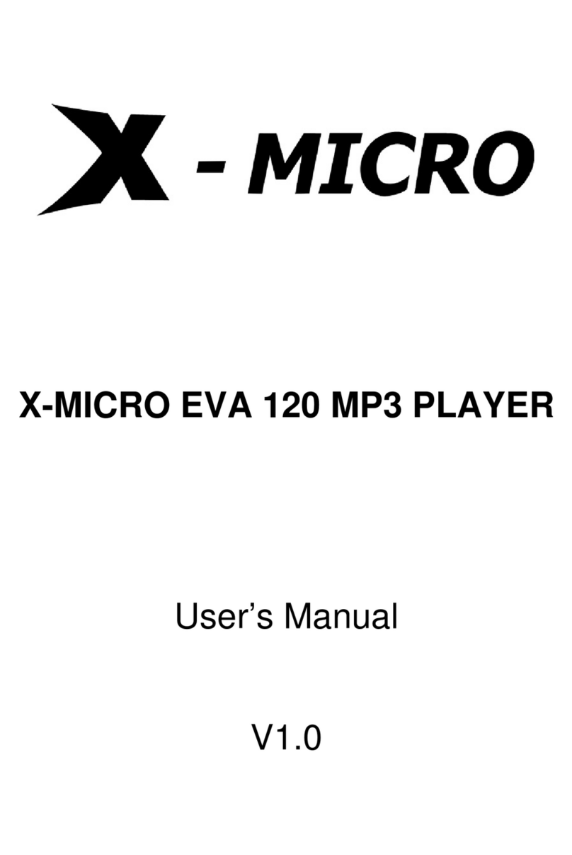 X-Micro XMP3A-F1G user manual