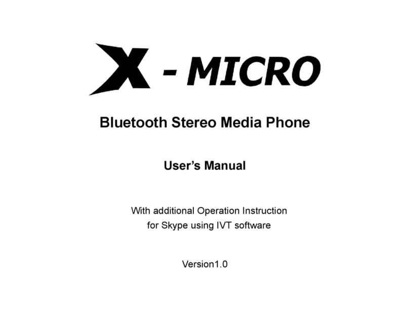 X-Micro XBT-DG3X user manual