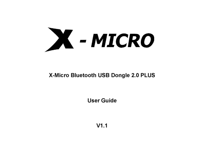 X-Micro XBT-DG5X User manual