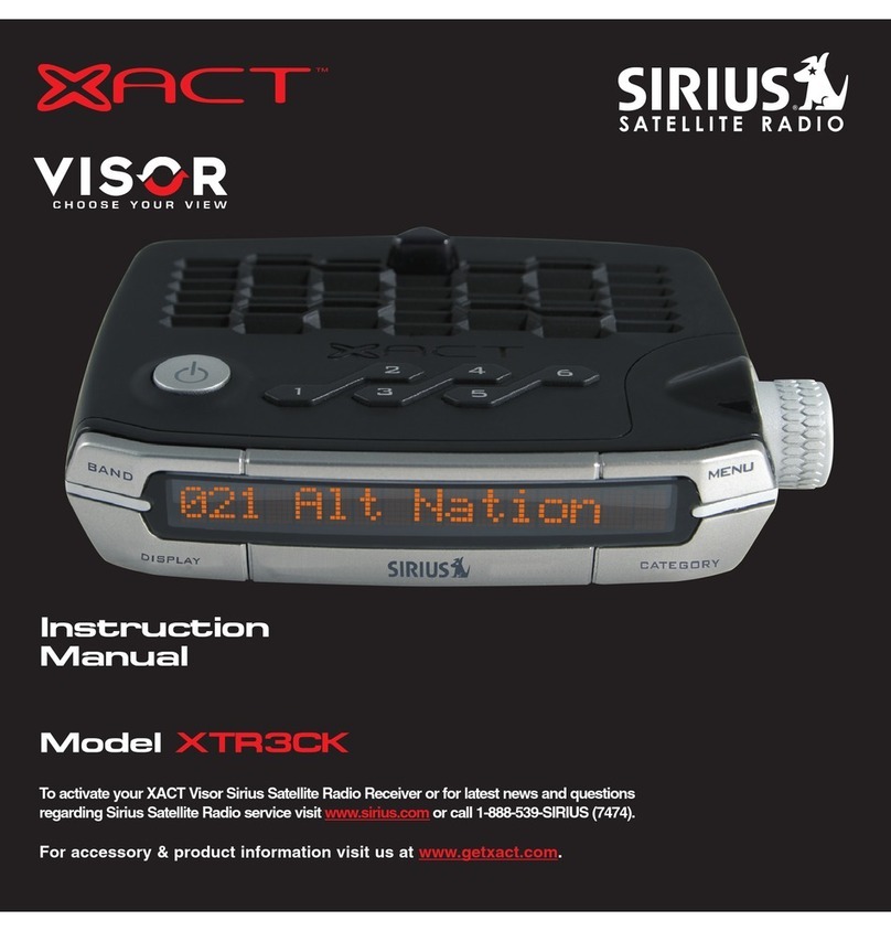 Xact Visor XTR3CK instruction manual