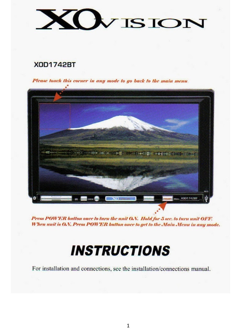 XO Vision XOD1742BT instructions