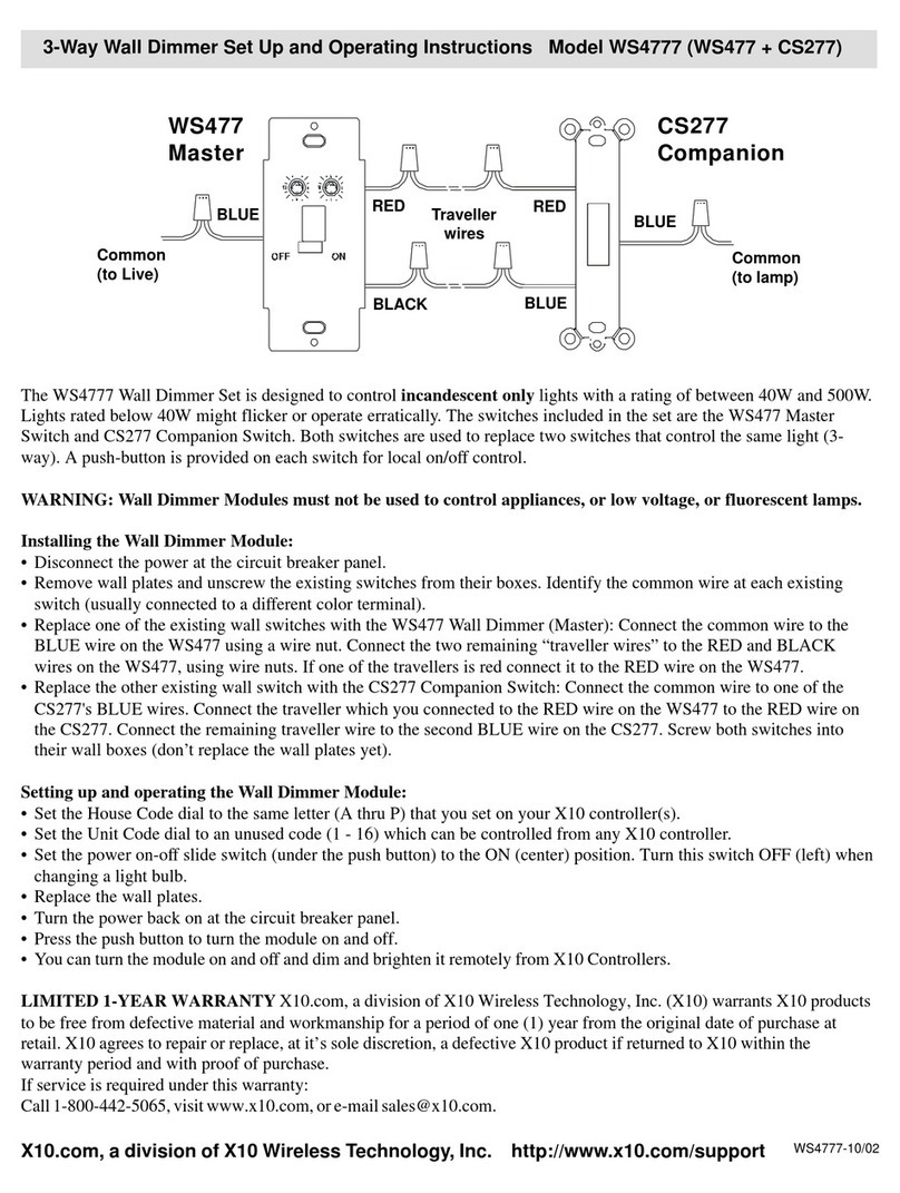 X10 WS4777 Installation manual