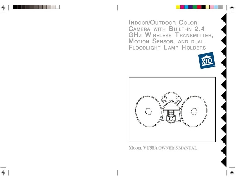 X10 VT38A User manual