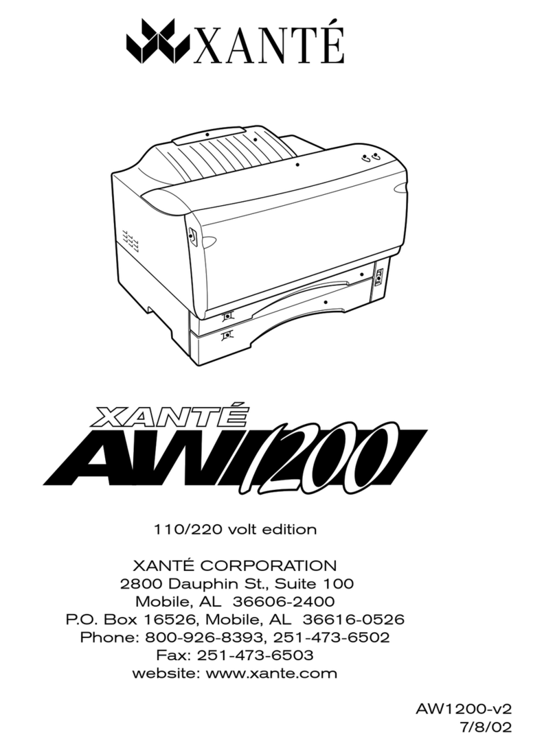 Xante AW 1200 User manual