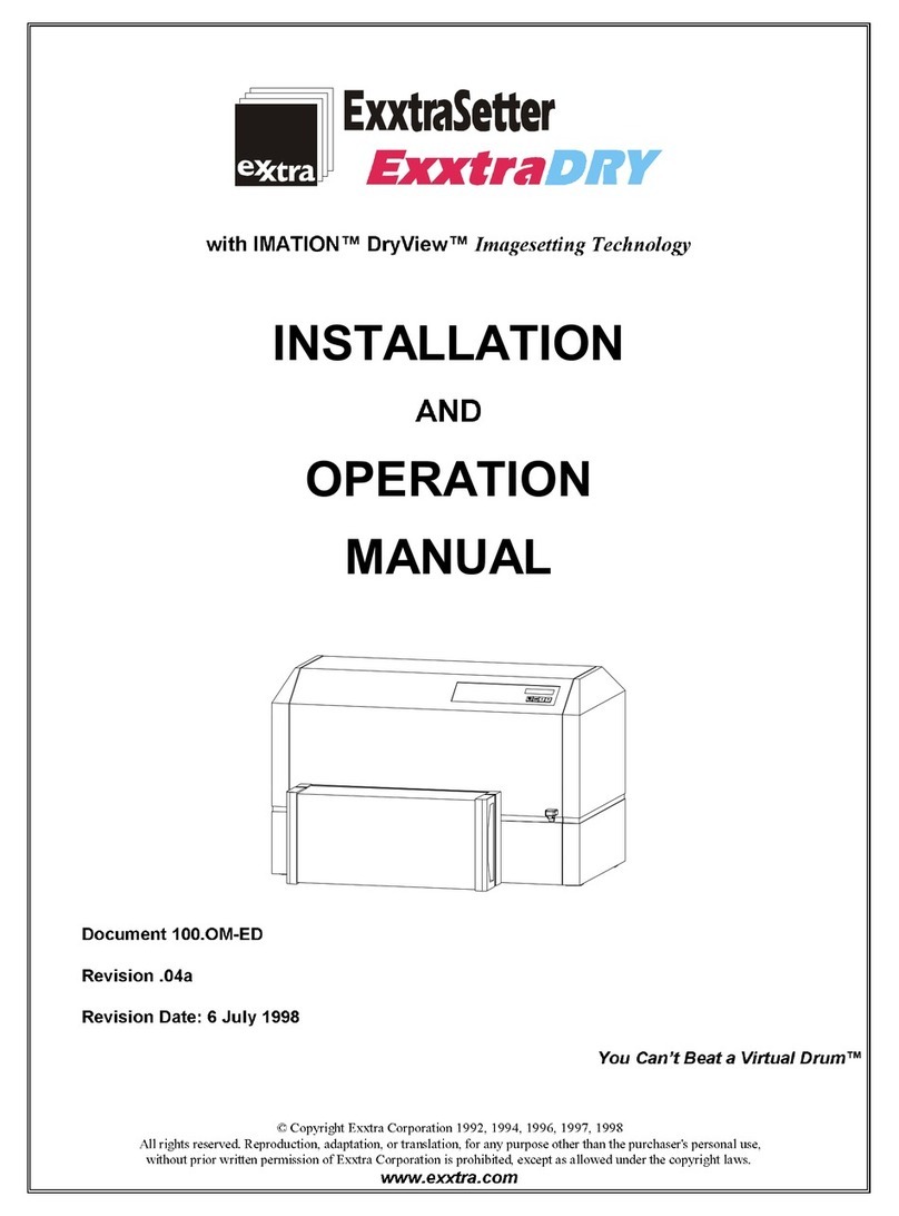 Exxtra ExxtraSetter ExxtraDry user guide