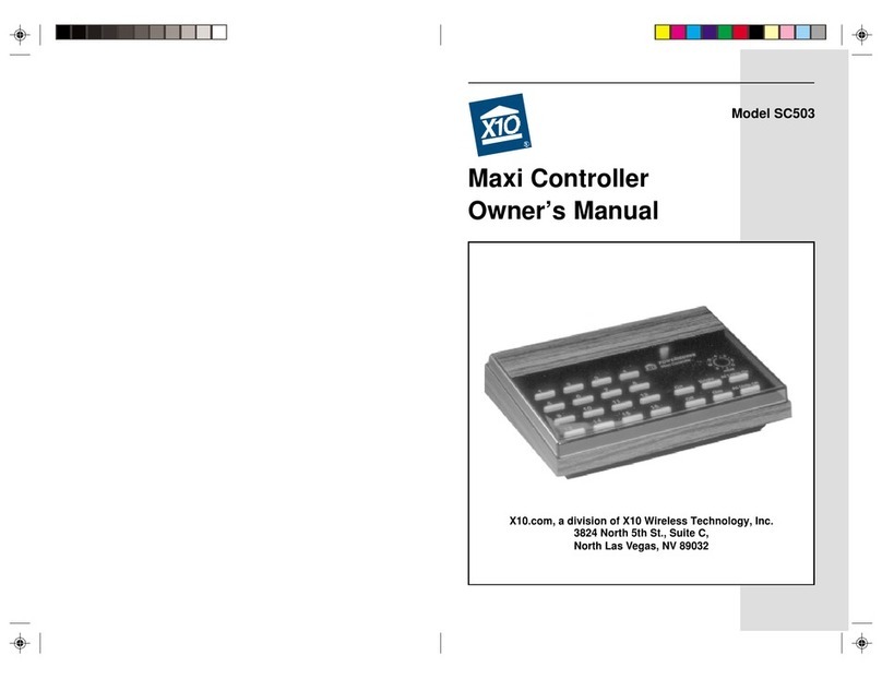 X10 SC503 User manual