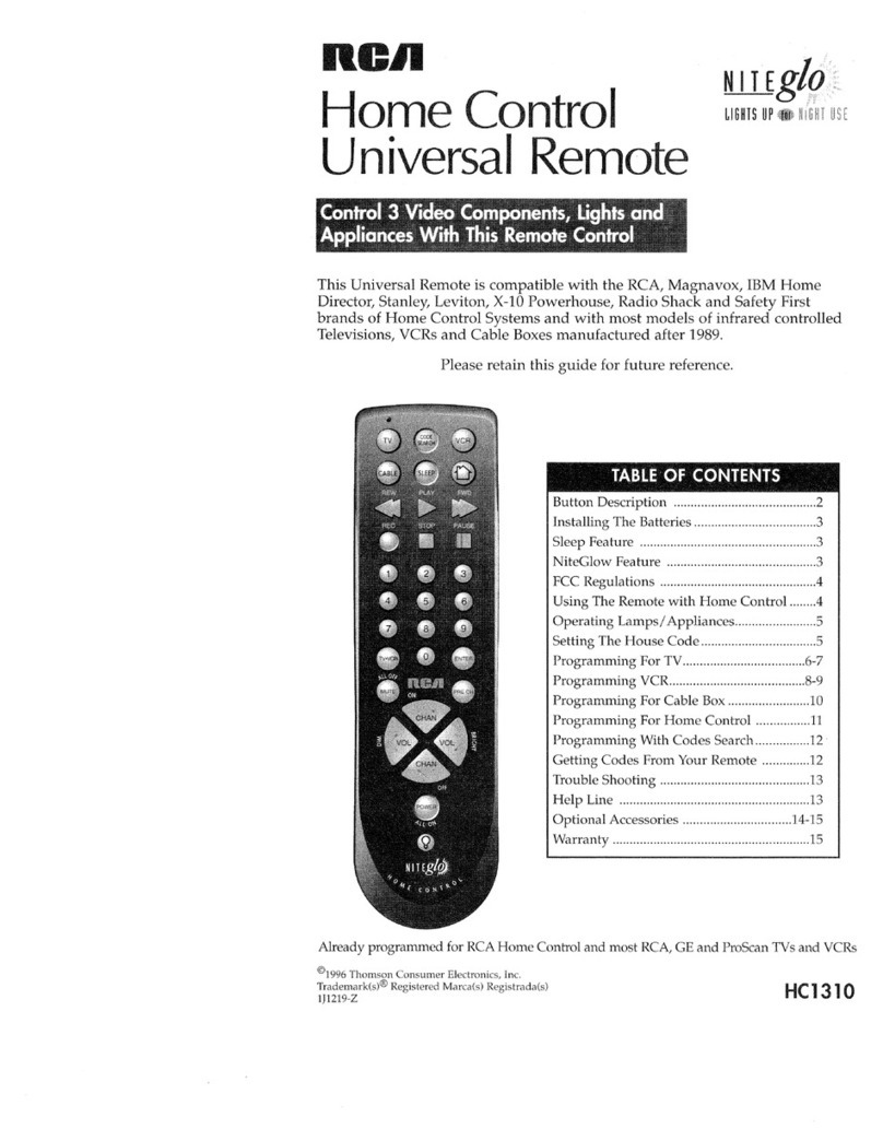 RCA RC1310 User manual