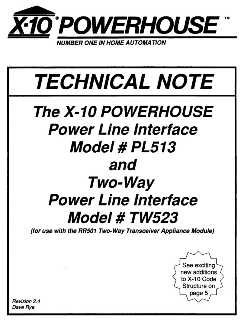 X10 Powerhouse PL513 Technical note