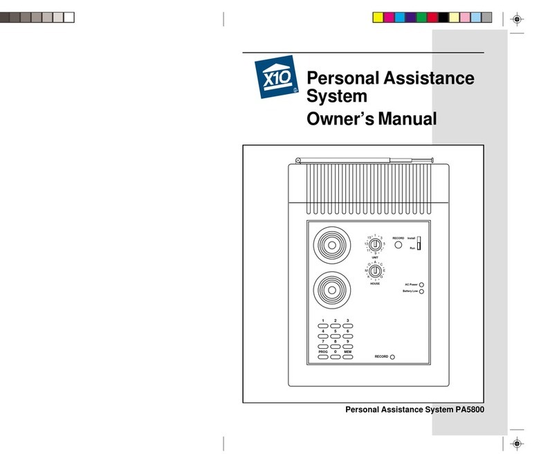 X10 PA5800 User manual