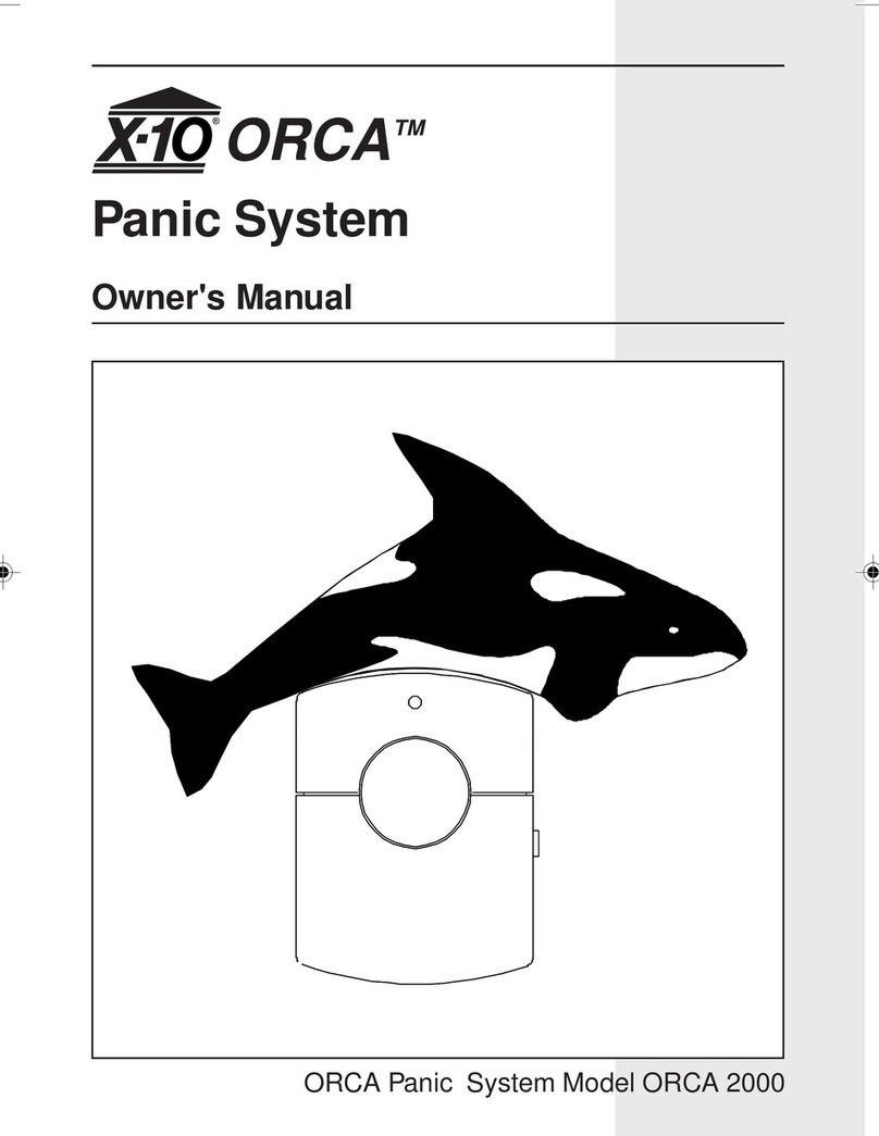 X10 Orca2000 User manual
