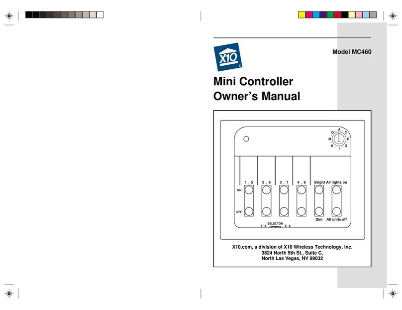 X10 MC460 User manual