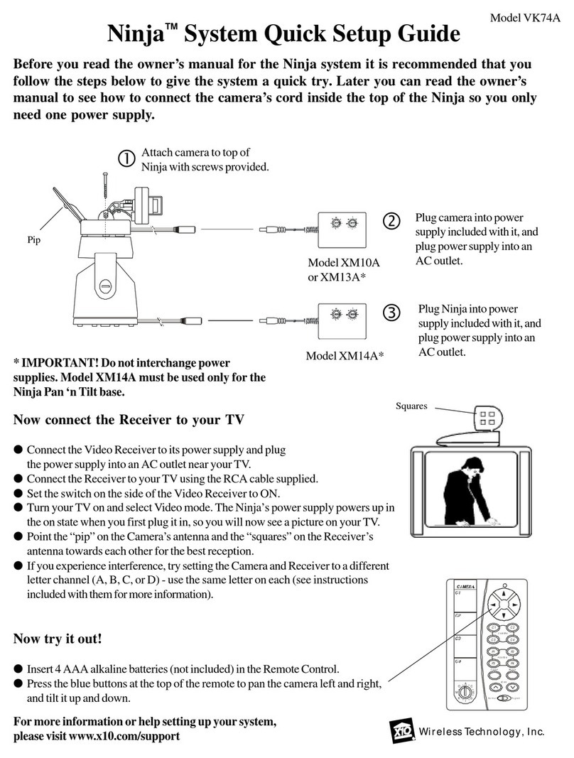 X10 Ninja VK74A User manual