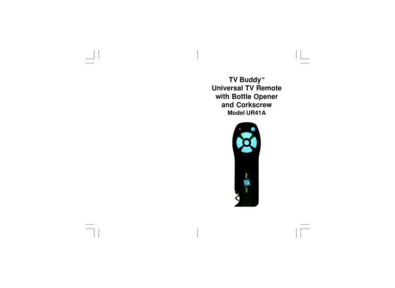 X10 TV Buddy UR41A User manual