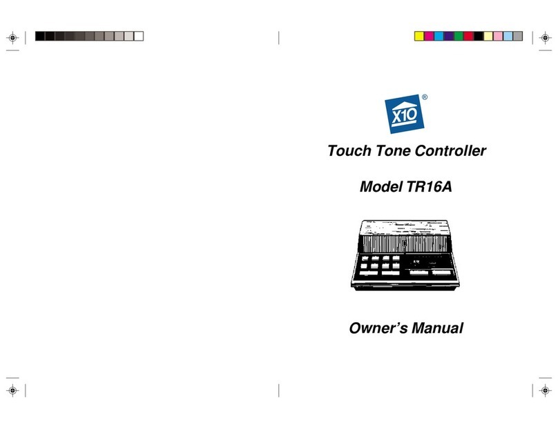 X10 TR16A owner's manual