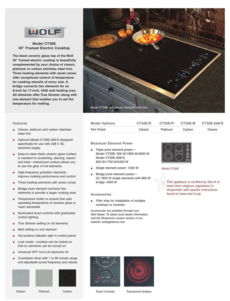 Wolf CT30E Product information