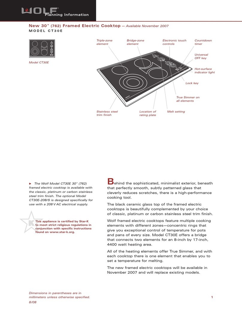 Wolf CT30E Instructions for use