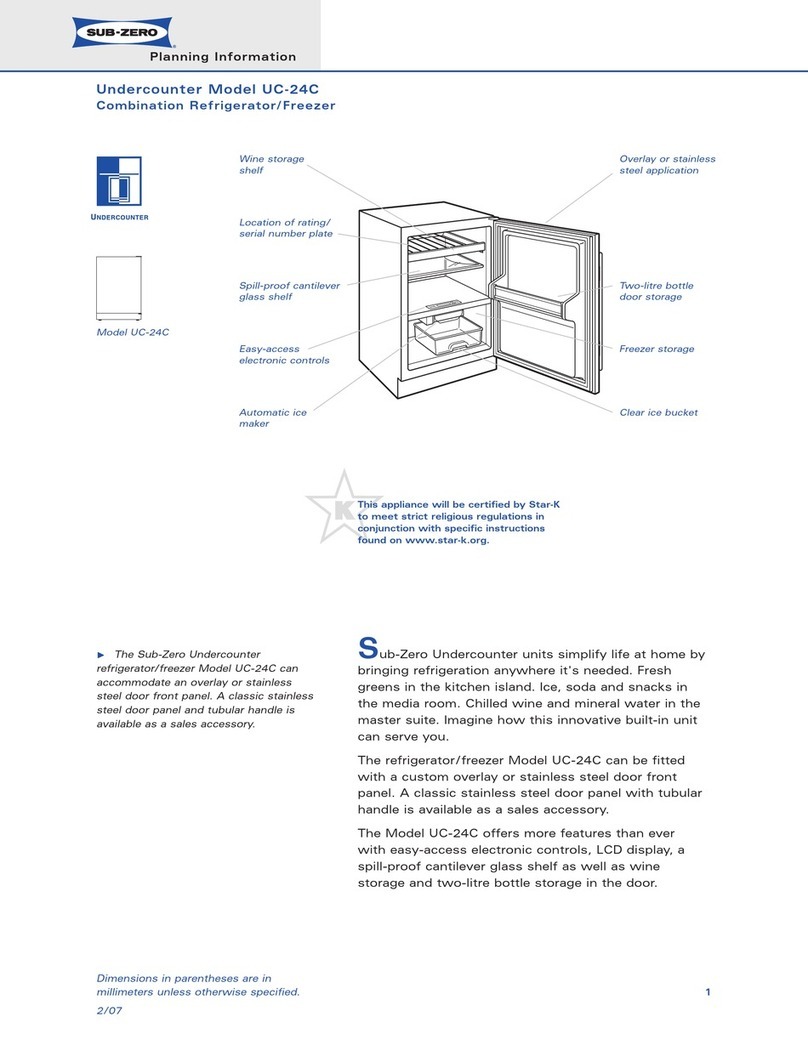 Sub-Zero UC-24C User manual