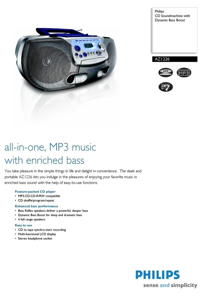 Philips AZ1226 User manual
