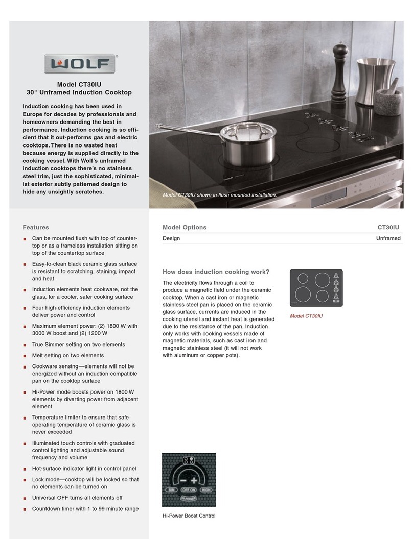 Wolf CT30IU Specifications