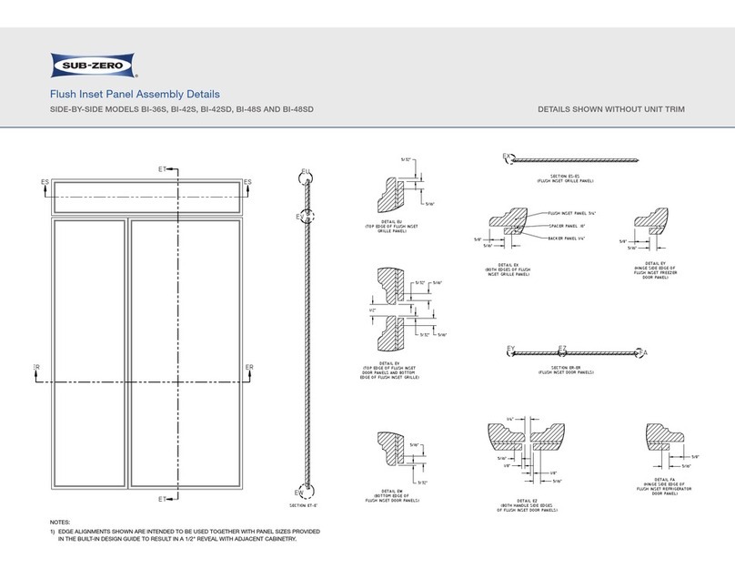 Sub-Zero 600 Series BI-36S User manual