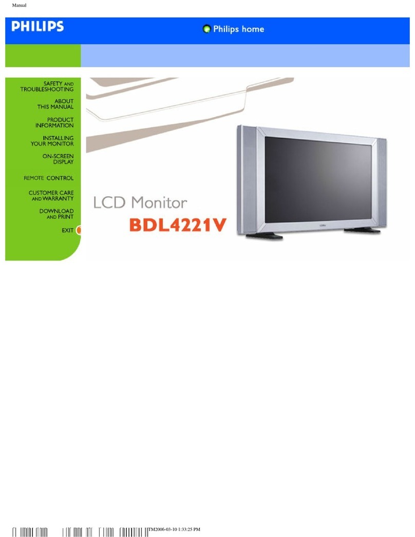 Philips BDL4221V User manual