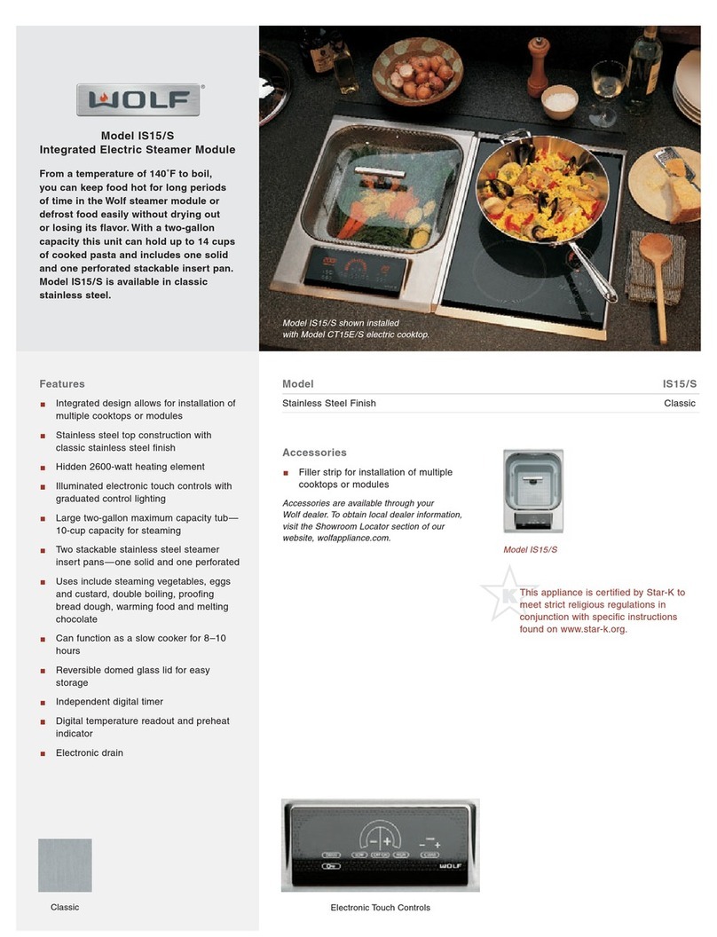 Wolf IS15/S Specifications