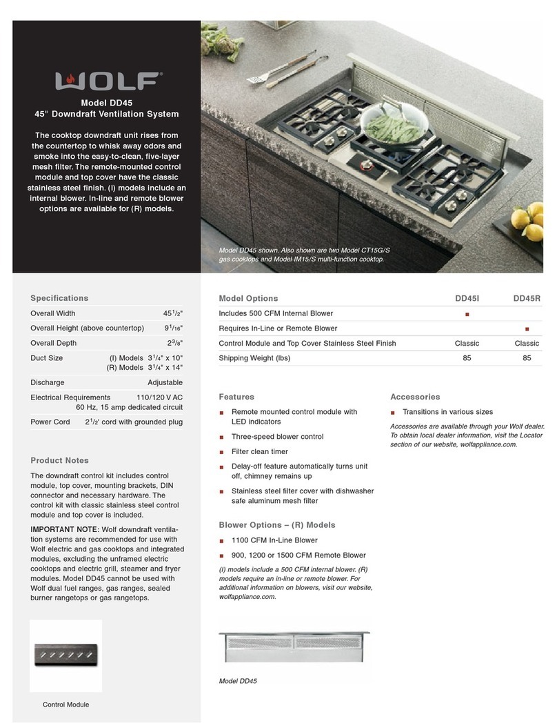 Wolf DD45I Specifications