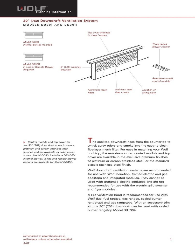 Wolf DD30I Planning information