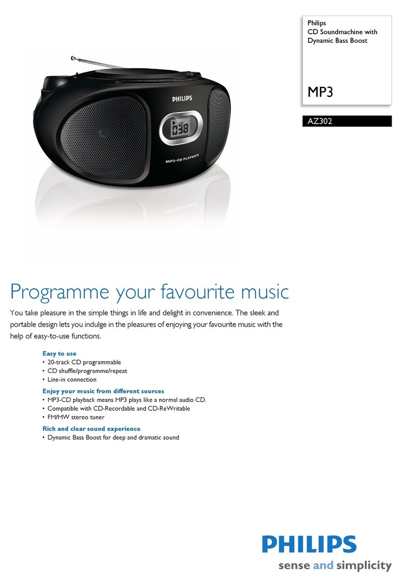 Philips AZ302 User manual