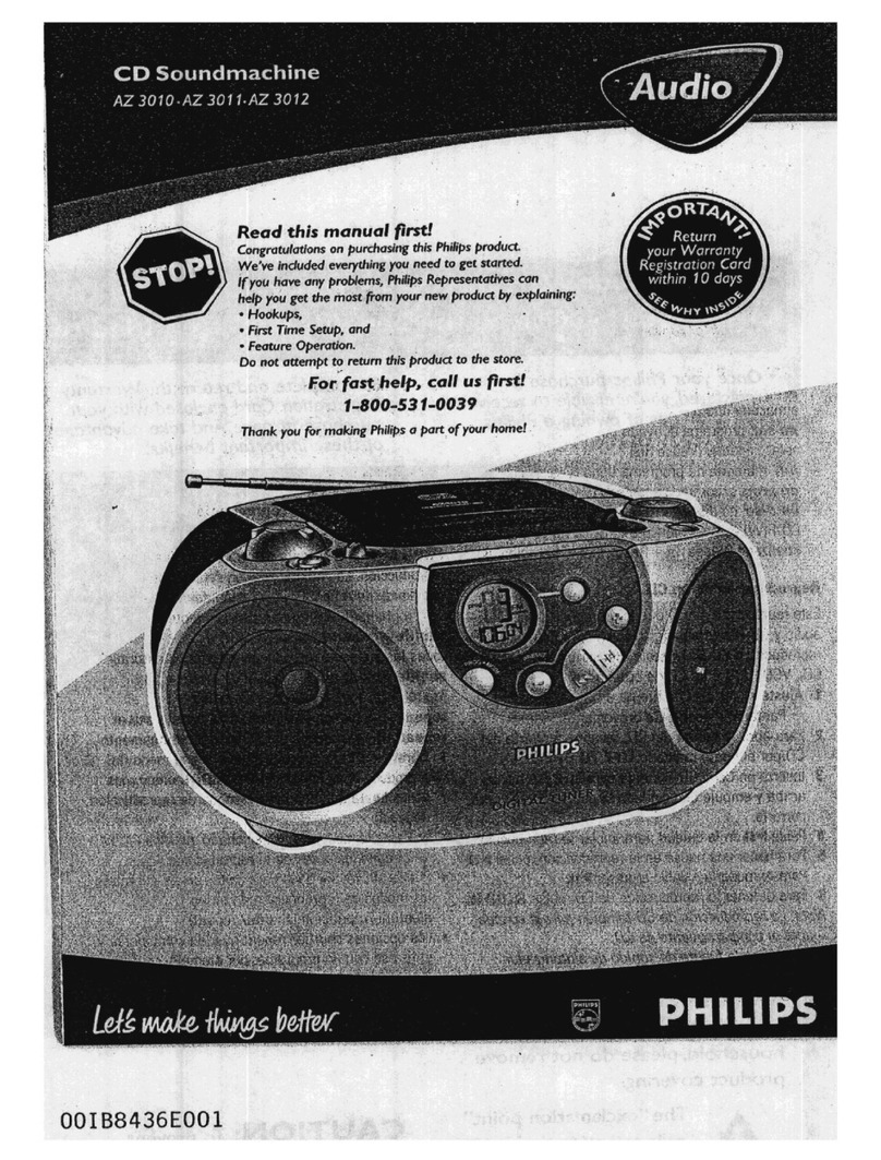 Philips AZ3010 User manual