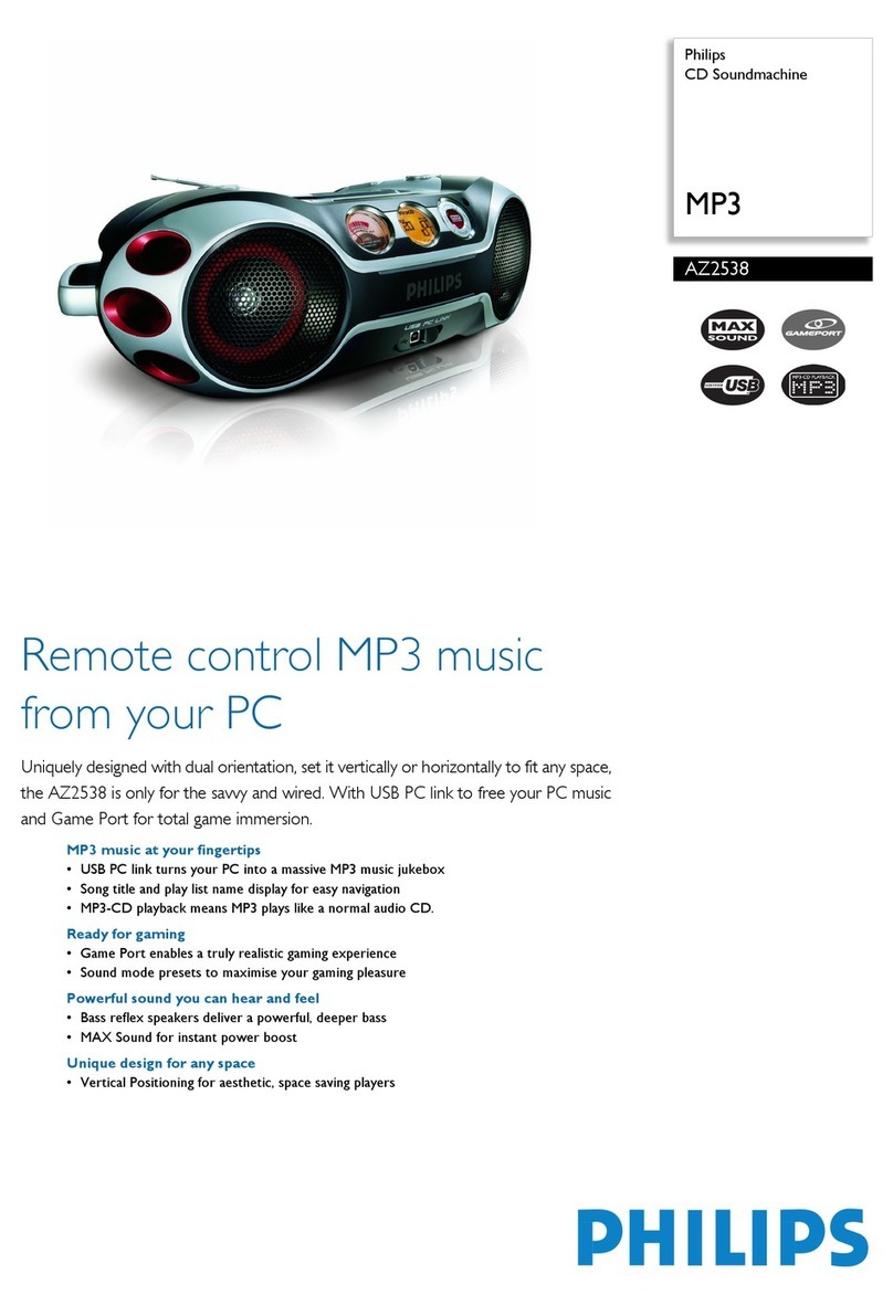 Philips AZ2538 User manual