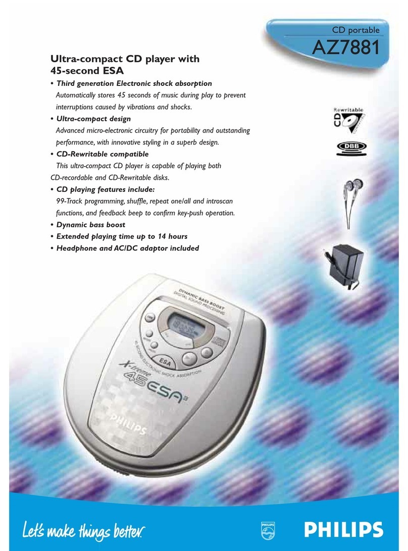Philips AZ7882 User manual Philips AZ7882 User manual