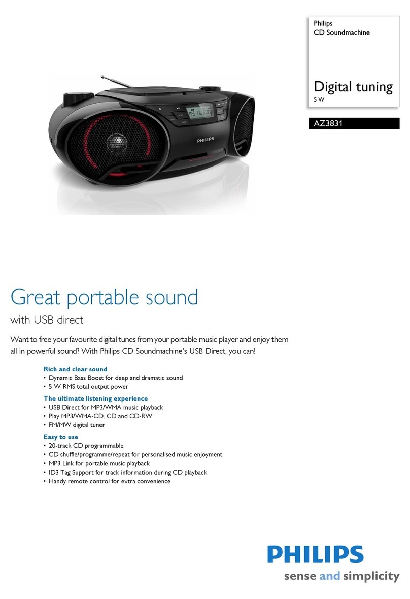 Philips Soundmachine AZ3831 brochure
