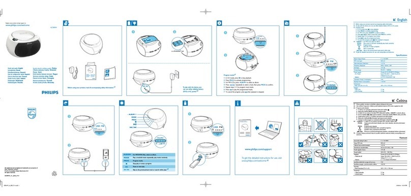 Philips AZ380W User manual