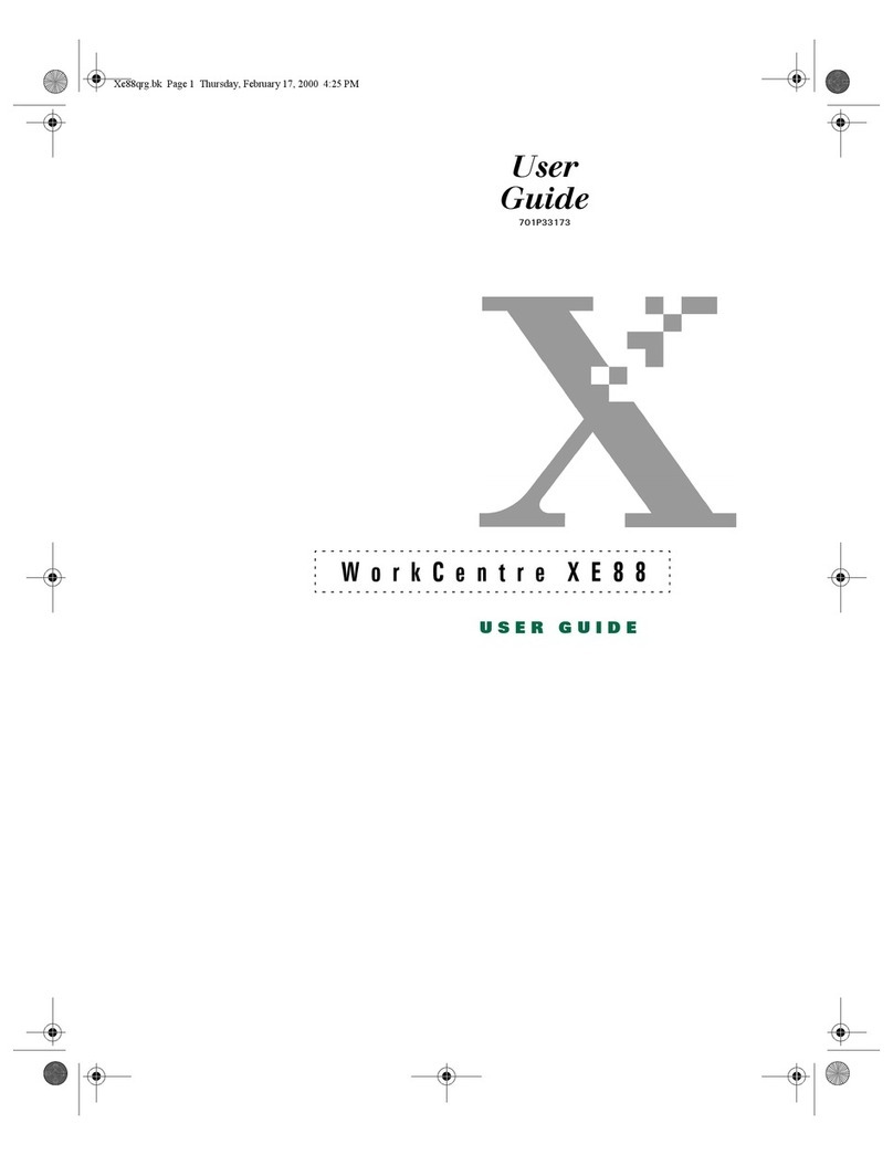 Xerox WorkCentre XE88 User manual