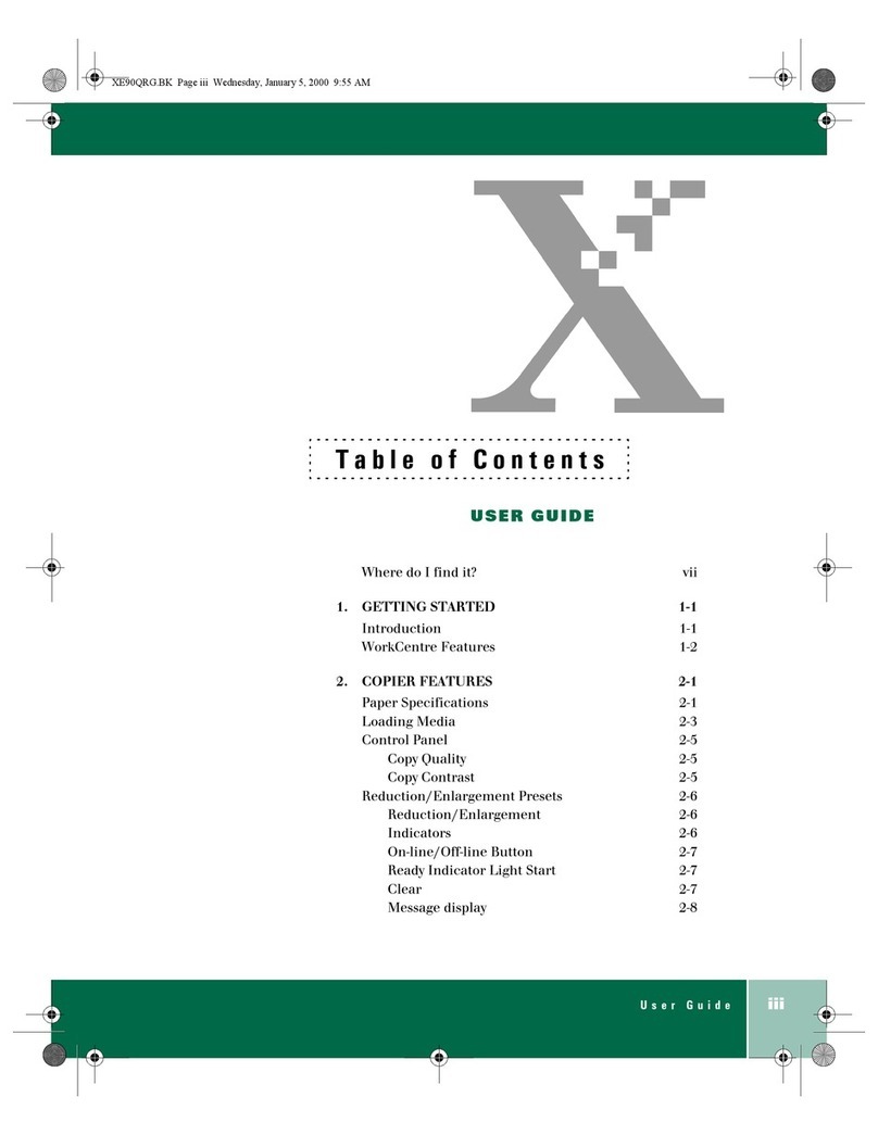 Xerox WorkCentre XE90 User manual