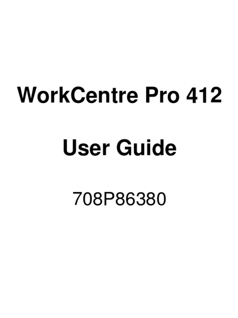 Xerox WorkCentre Pro 412 User manual