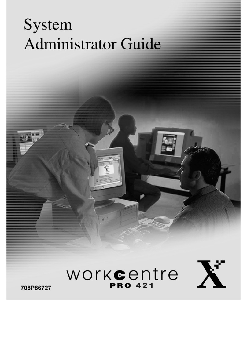 Xerox WorkCentre Pro 421 System administrator guide