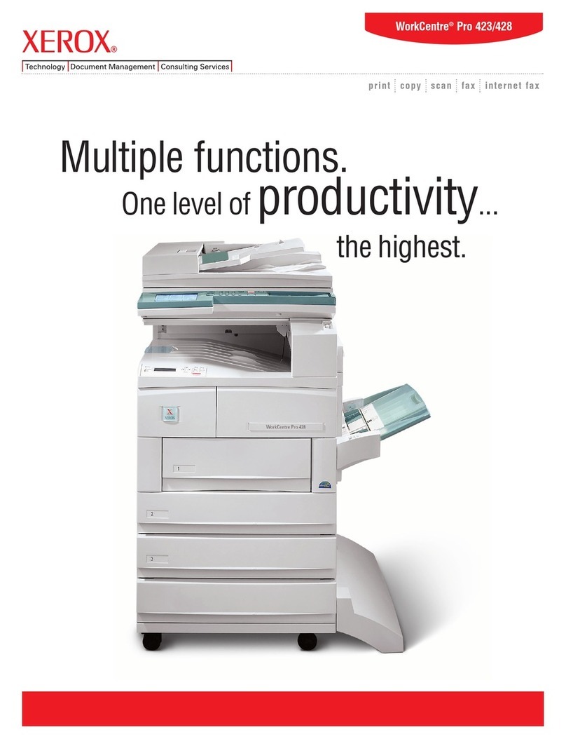 Xerox WorkCentre Pro 423 User manual