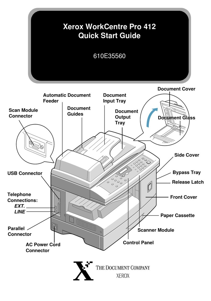 Xerox WorkCentre Pro 412 User manual