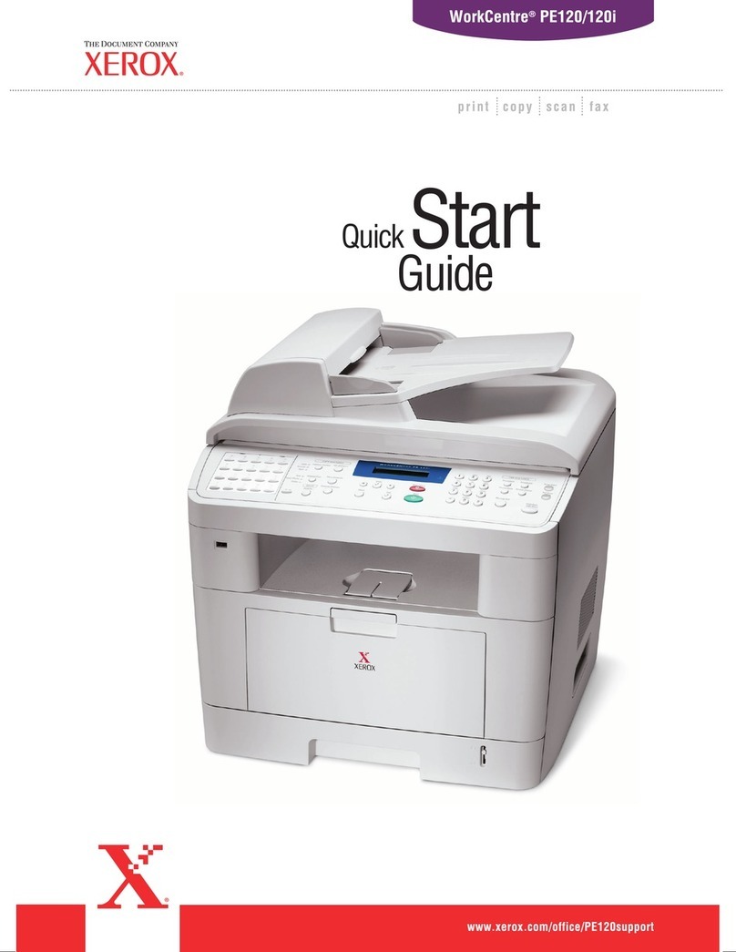 Xerox WorkCentre PE120 User manual