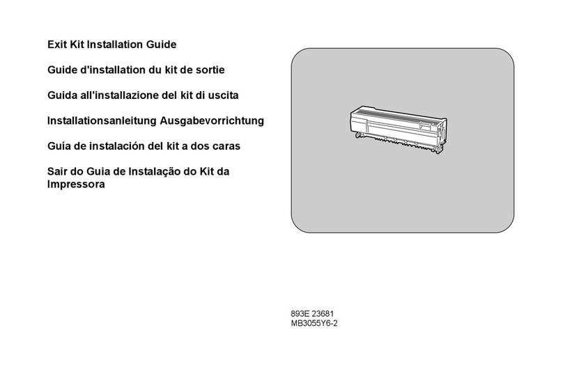 Xerox WorkCentre Pro 123 Exit Kit Installation Guide