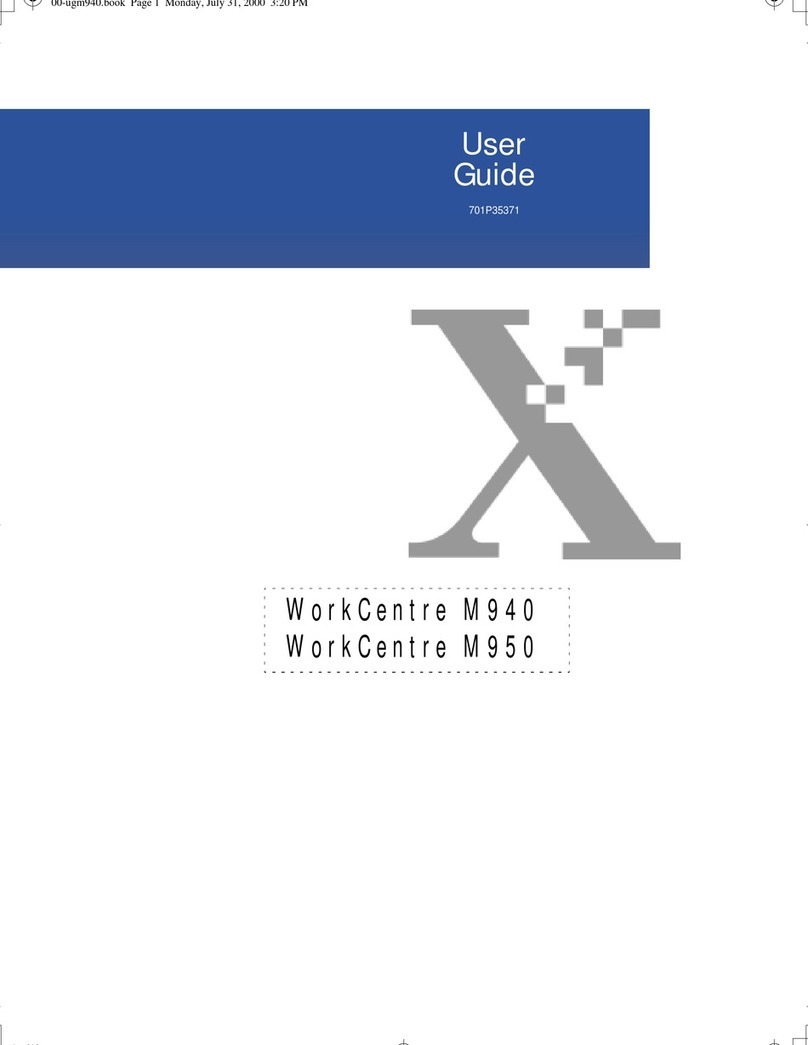 Xerox WorkCentre m940 User manual