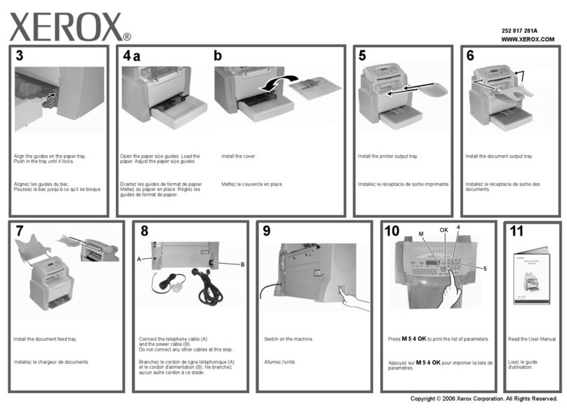 Xerox FaxCentre 2121 installation instructions