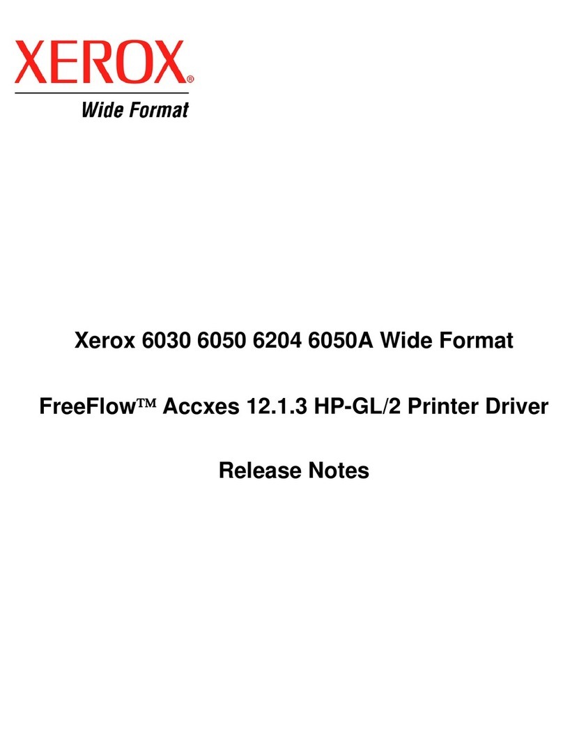 Xerox Wide Format 6030 release note