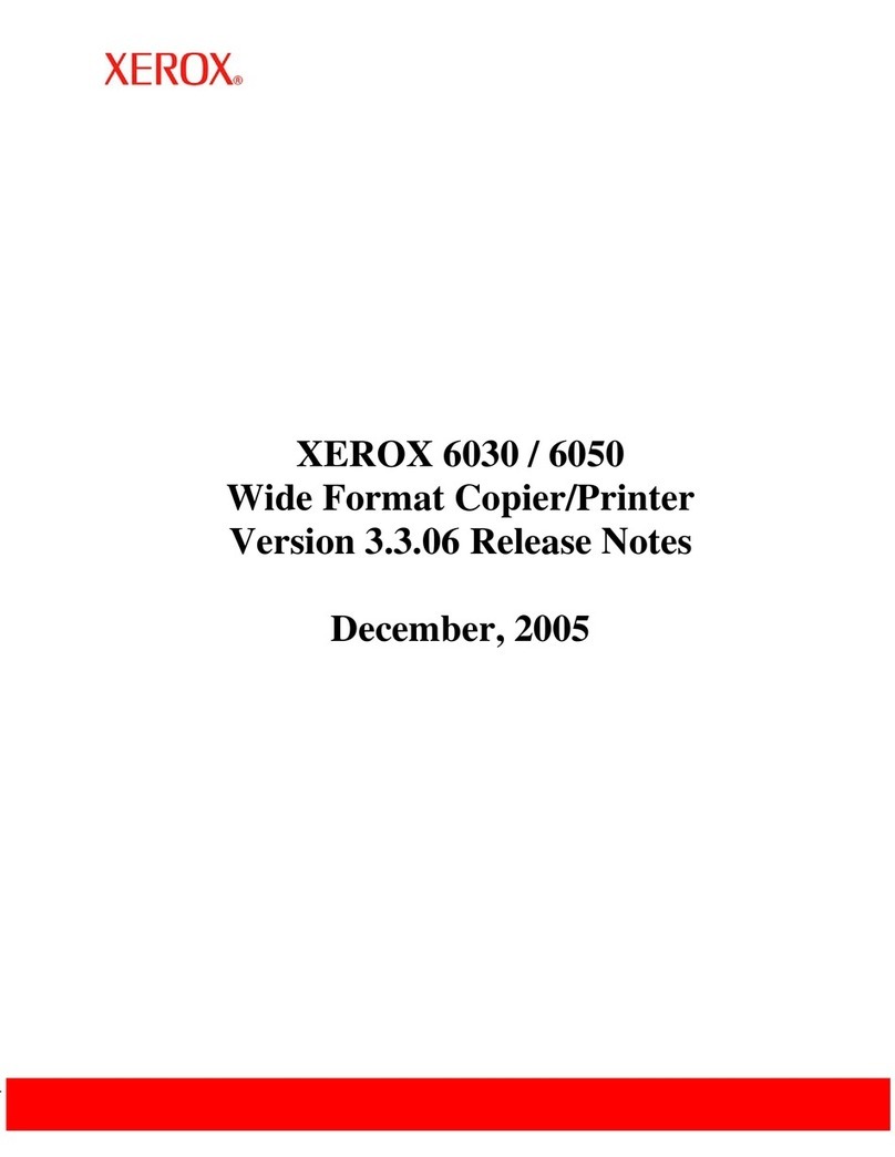 Xerox Wide Format 6030 Instruction Manual