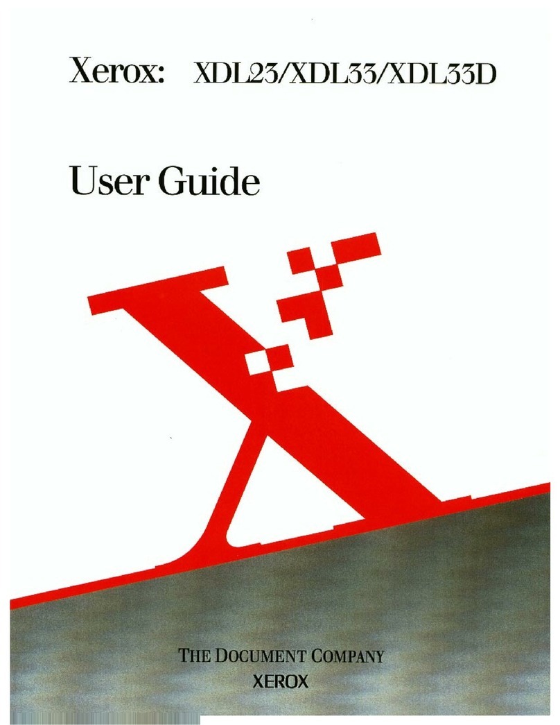 Xerox XDL23 User manual