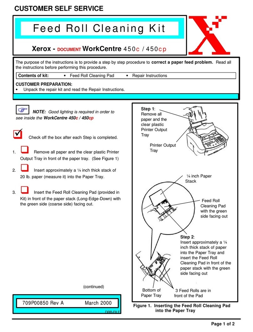 Xerox Document WorkCentre 450c User manual