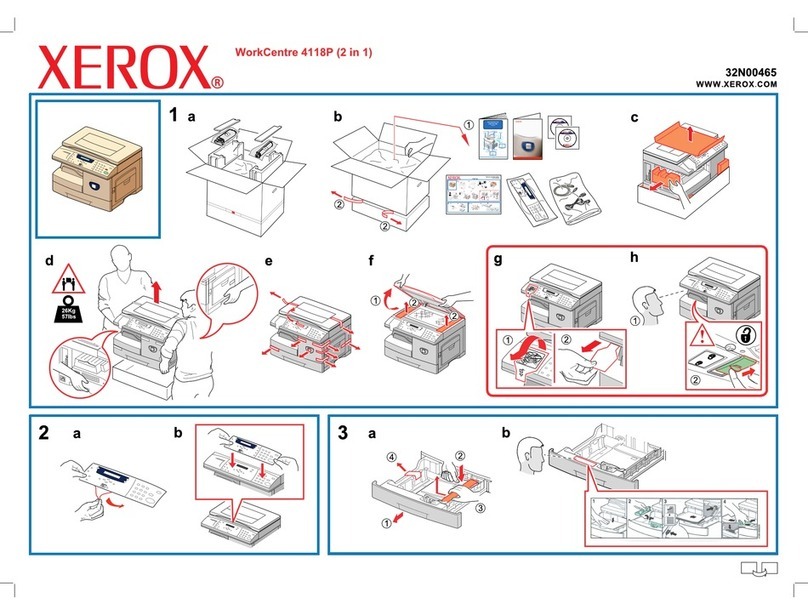 Xerox 4118P - WorkCentre B/W Laser quick start guide Xerox 4118P - WorkCentre B/W Laser quick start guide
